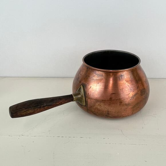 Vintage Tagus Copper Milk Sauce Fondue Pot Made in Portugal - Picture 2 of 9